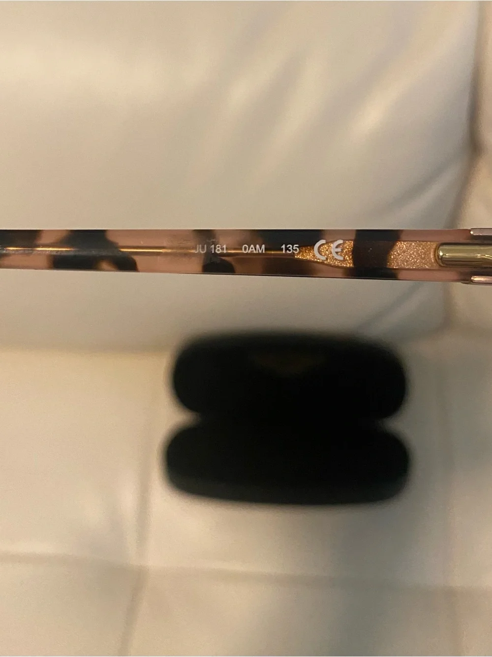 Women's Juicy Jouture Brown and Gold Tortoiseshell Eyewear with Case
